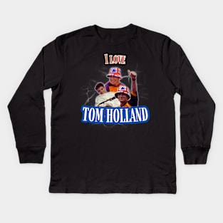 I Love Tom Holland Kids Long Sleeve T-Shirt